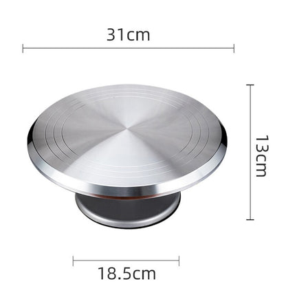 Rotating Aluminum Cake Turntable Stand 31cm by HitMyNeed