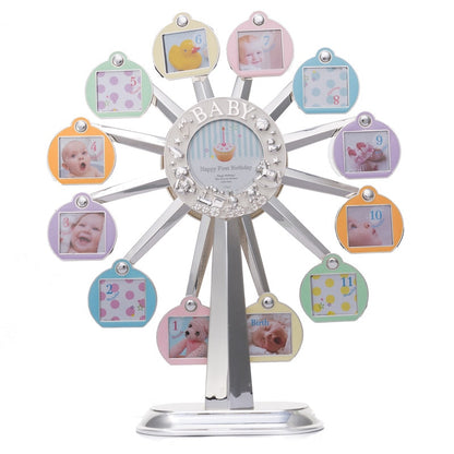 Rotating Baby Photo Frame with Music Box, 12 Months by HitMyNeed