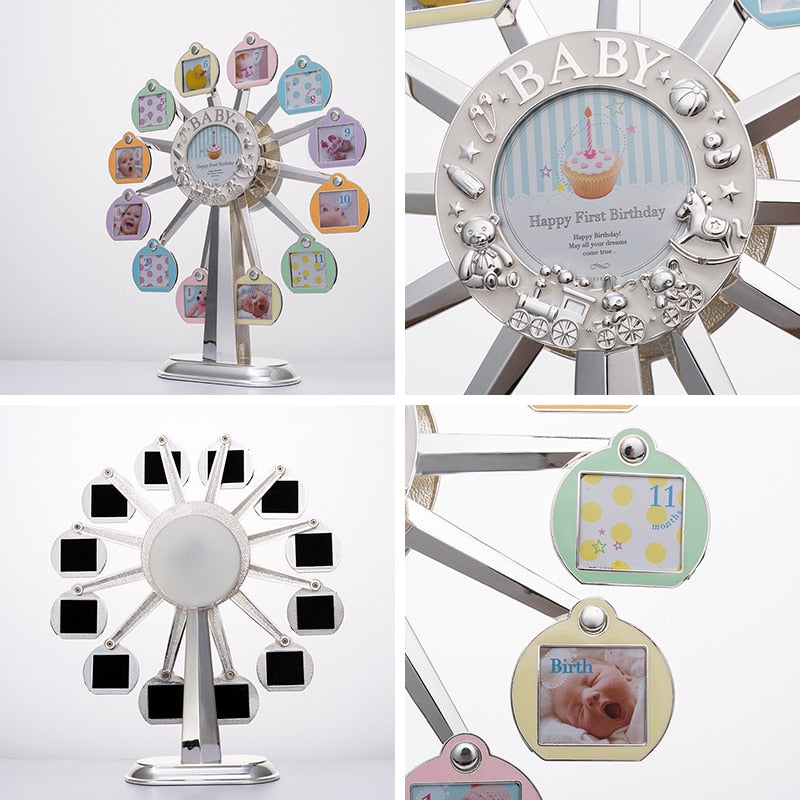 Rotating Baby Photo Frame with Music Box, 12 Months by HitMyNeed