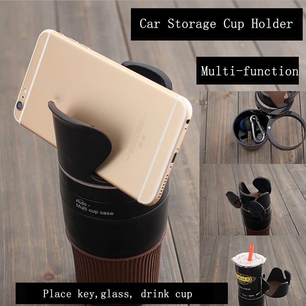 Rotating Car Cup Holder and Organizer by HitMyNeed