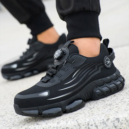 Rotating Dial Safety Work Shoes Anti-Smash Anti-Puncture by HitMyNeed