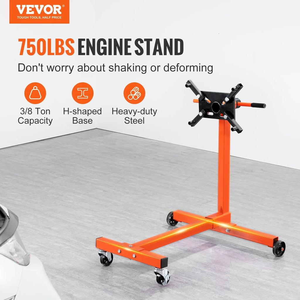 Rotating Engine Stand 1500 lb with 360° Adjustable Head by HitMyNeed