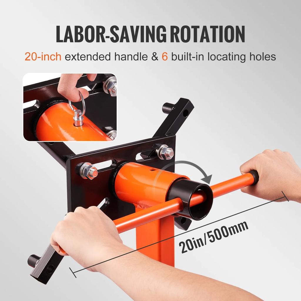 Rotating Engine Stand 1500 lb with 360° Adjustable Head by HitMyNeed