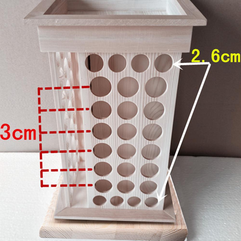 Rotating Essential Oil Holder Rack, Solid Wood by HitMyNeed