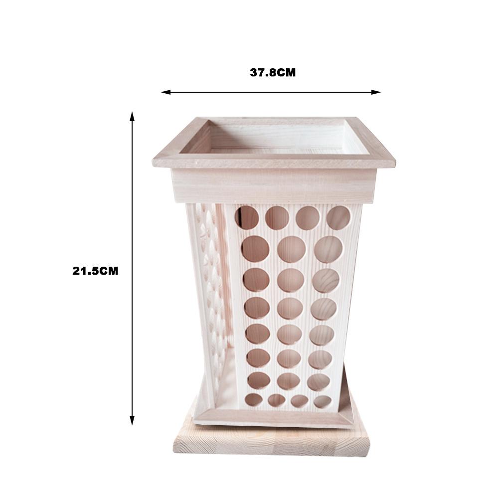 Rotating Essential Oil Holder Rack, Solid Wood by HitMyNeed