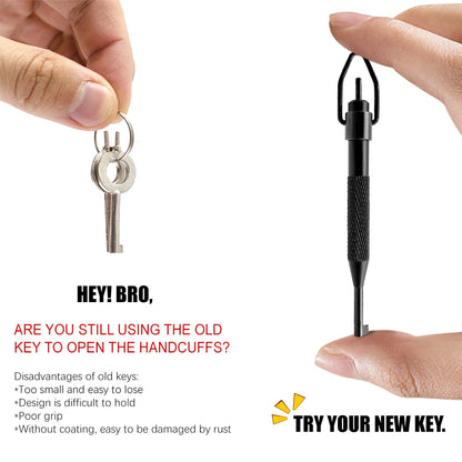 Rotating Handcuff Key with Ring for Standard Cuffs by HitMyNeed
