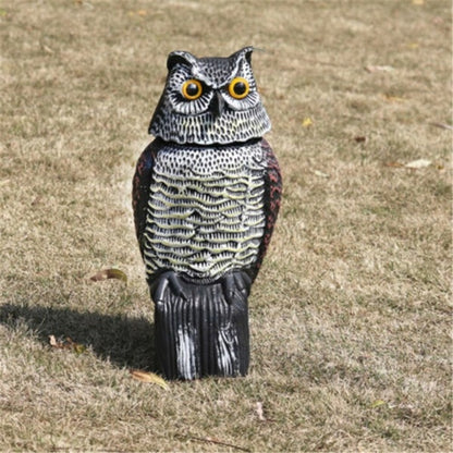 Rotating Head Garden Owl Decoy Pest Deterrent by HitMyNeed