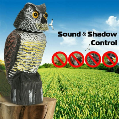 Rotating Head Garden Owl Decoy Pest Deterrent by HitMyNeed