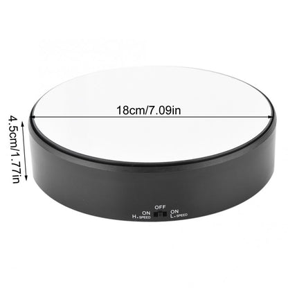 Rotating Jewelry Display Stand 18cm Mirror Turntable by HitMyNeed
