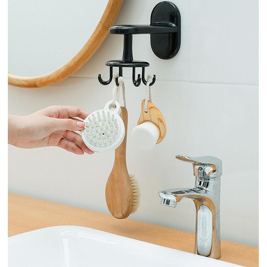 Rotating Kitchen Utensil Hanger with 6 Hooks by HitMyNeed