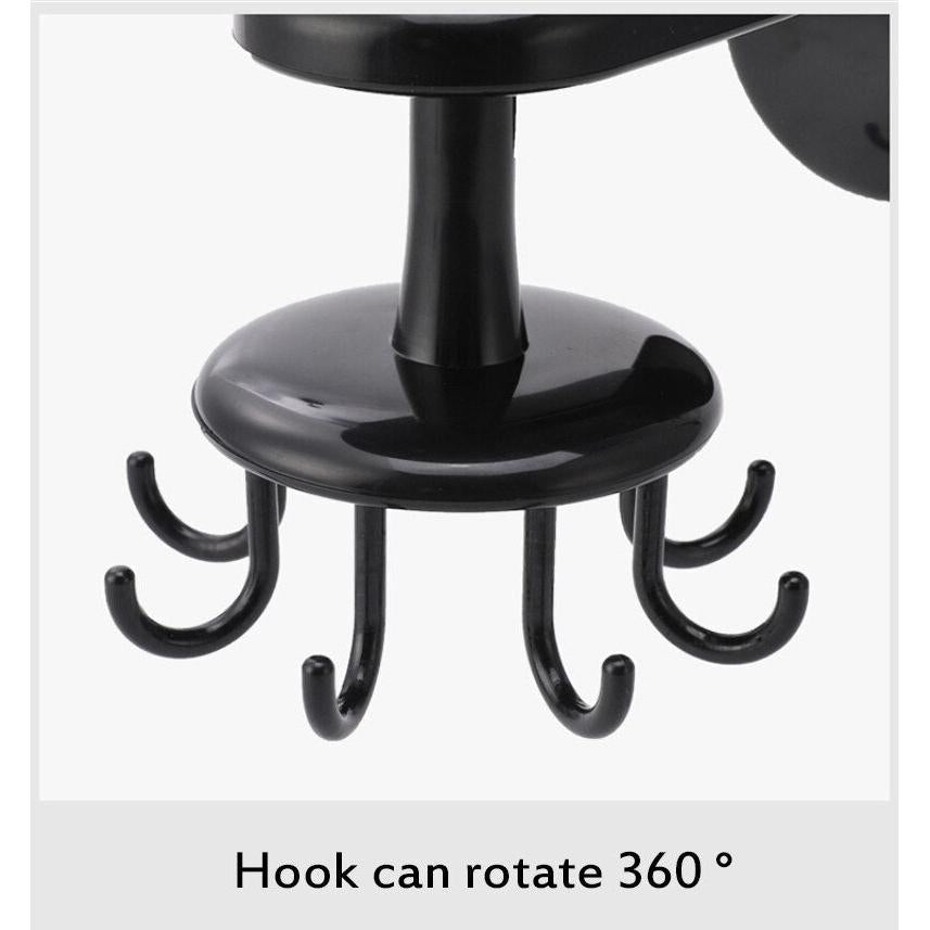 Rotating Kitchen Utensil Hanger with 6 Hooks by HitMyNeed