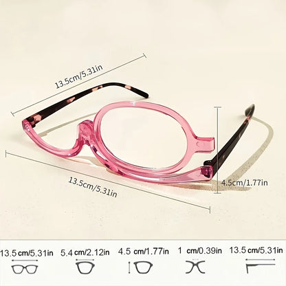 Rotating Lens Makeup & Reading Glasses +1.0 to +4.0 by HitMyNeed