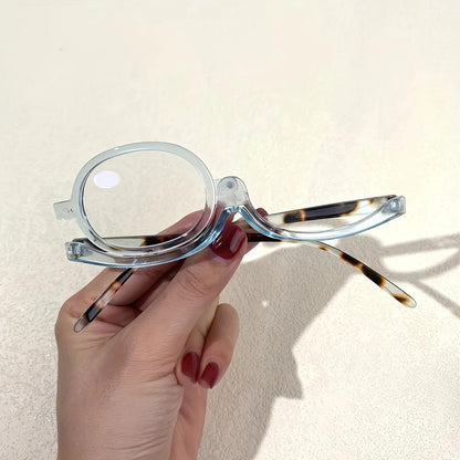 Rotating Lens Makeup & Reading Glasses +1.0 to +4.0 blue 300.0 by HitMyNeed