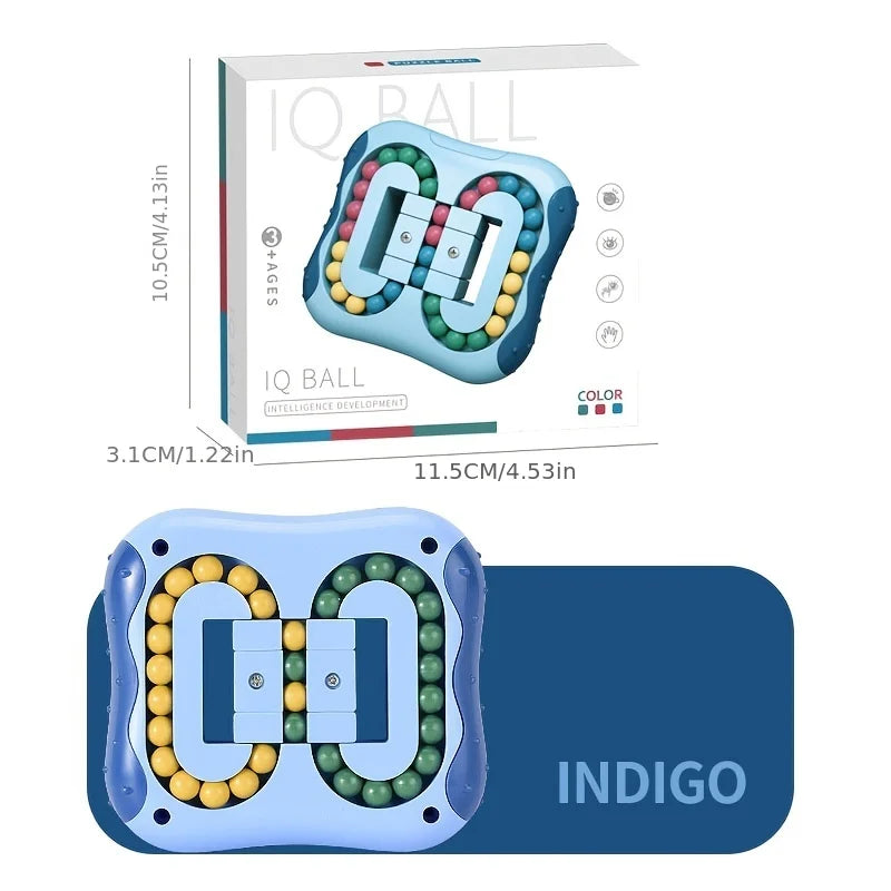 Rotating Magic Bean Fingertip Puzzle Toy blue by HitMyNeed