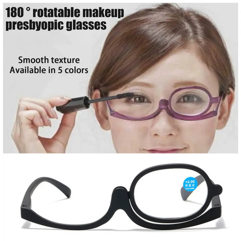 Rotating Makeup & Reading Glasses with Blue Light Filter by HitMyNeed