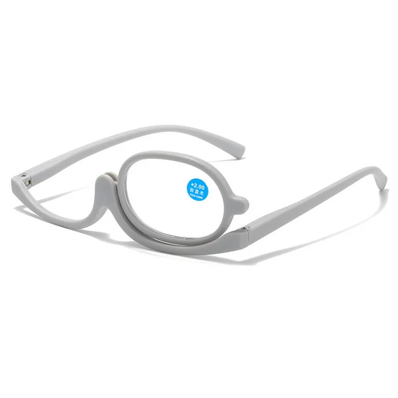 Rotating Makeup & Reading Glasses with Blue Light Filter 200.0 gray by HitMyNeed
