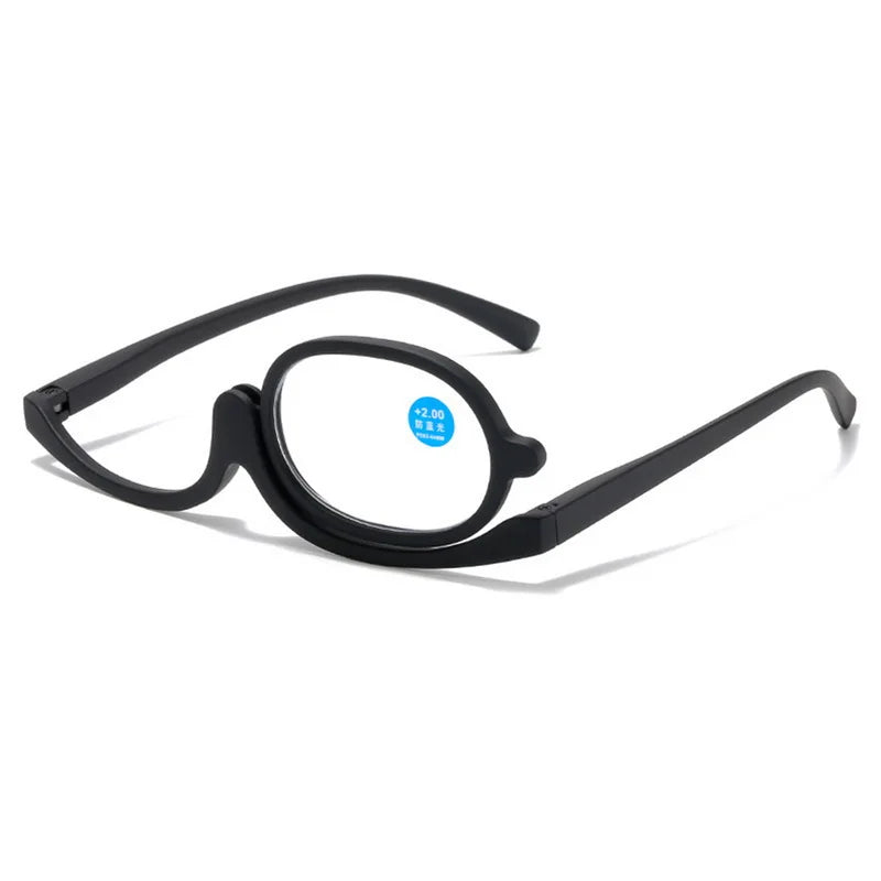 Rotating Makeup & Reading Glasses with Blue Light Filter 300.0 silver by HitMyNeed