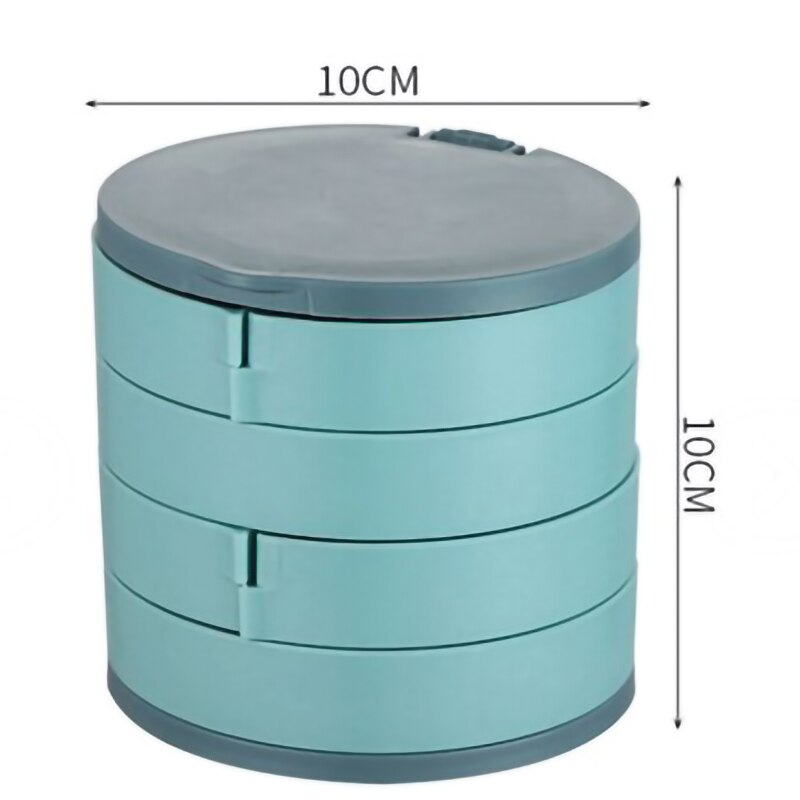 Rotating Multilayer Jewelry Storage Stand with Tray by HitMyNeed