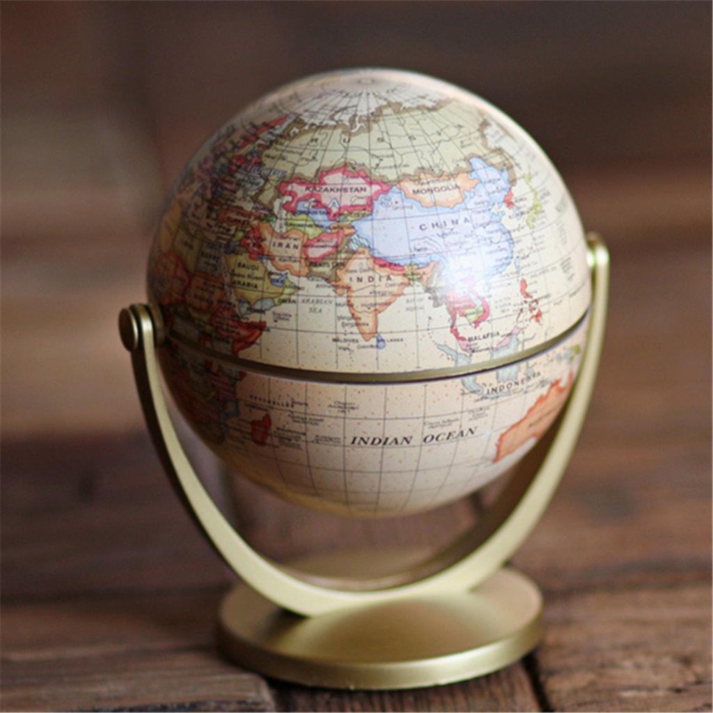 Rotating Retro World Globe with 360° Spin by HitMyNeed
