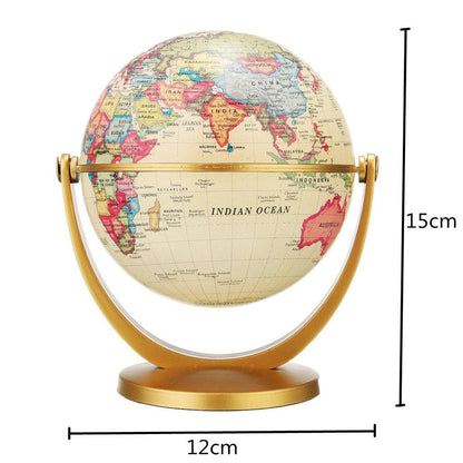 Rotating Retro World Globe with 360° Spin by HitMyNeed