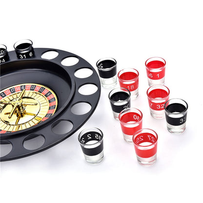 Roulette Drinking Game Set with 16 Shot Glasses by HitMyNeed