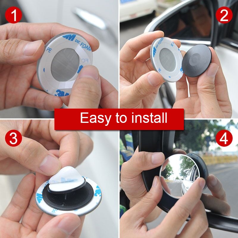 Round 360° Blind Spot Rear View Mirror (5 cm) by HitMyNeed