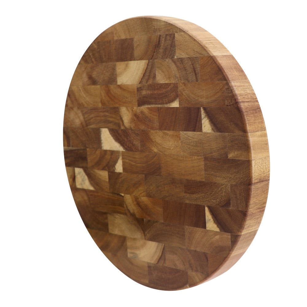 Round Acacia Wood Cutting Board 30cm by HitMyNeed