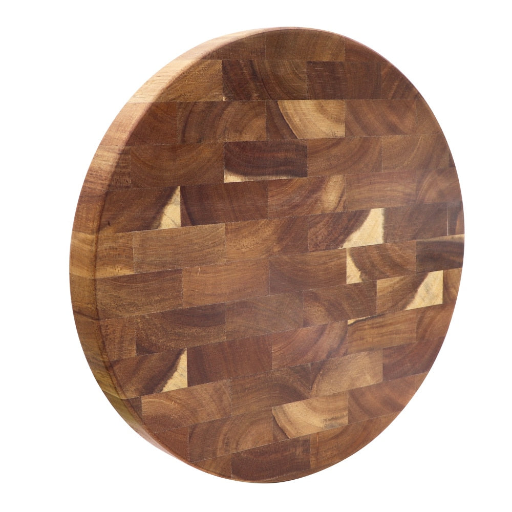 Round Acacia Wood Cutting Board 30cm by HitMyNeed