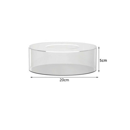 Round Acrylic Fillable Cake Stand Display 15cm-height-15cm by HitMyNeed