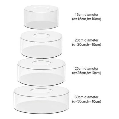 Round Acrylic Fillable Cake Stand Display 15cm-height-20cm by HitMyNeed
