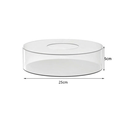 Round Acrylic Fillable Cake Stand Display 15cm-height-5cm by HitMyNeed
