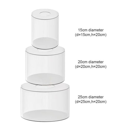 Round Acrylic Fillable Cake Stand Display 20cm-height-20cm by HitMyNeed