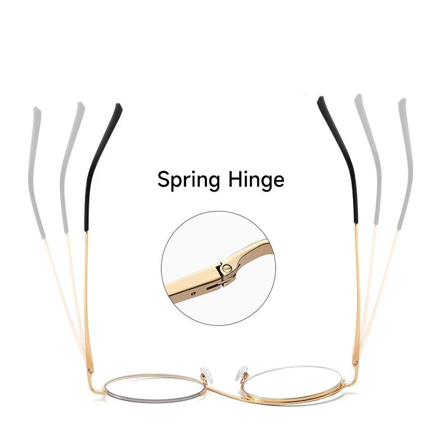 Round Anti Blue Light Glasses with Clear Lenses by HitMyNeed