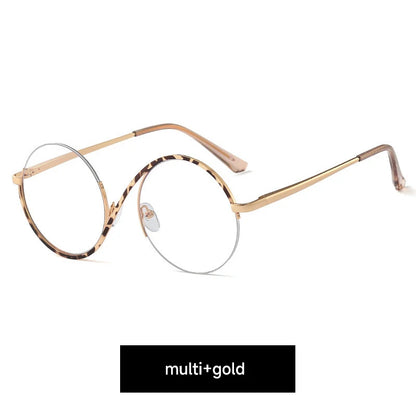 Round Anti Blue Light Glasses with Clear Lenses multi by HitMyNeed