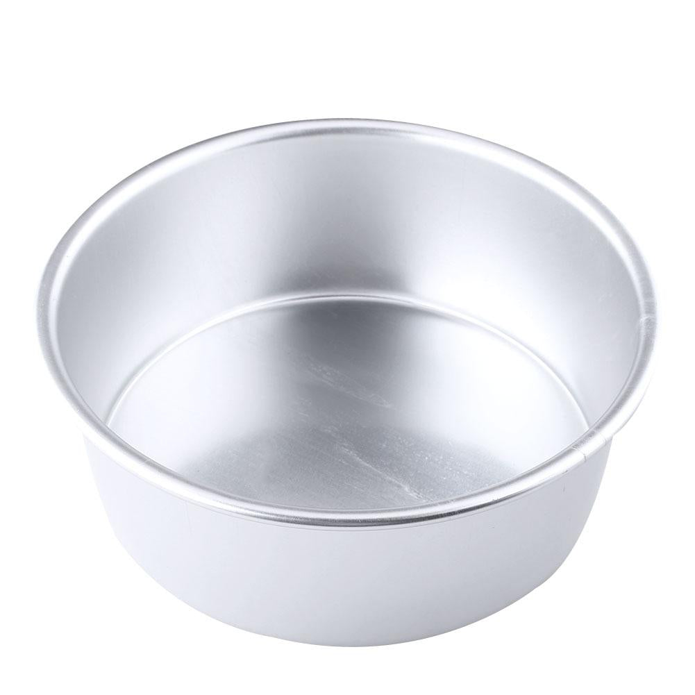 Round Cake Pan 8-Inch Aluminum Baking Tin by HitMyNeed