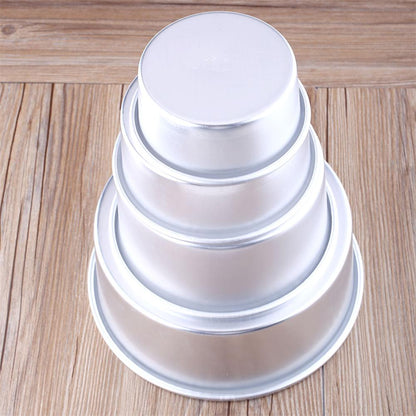 Round Cake Pan 8-Inch Aluminum Baking Tin by HitMyNeed