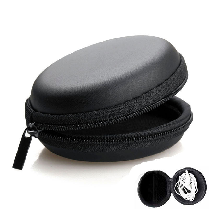 Round Earphone Storage Case with Zipper by HitMyNeed