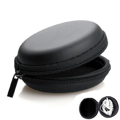 Round Earphone Storage Case with Zipper by HitMyNeed