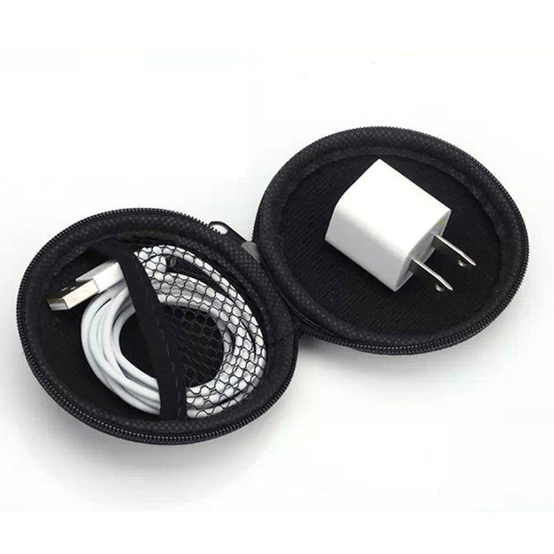 Round Earphone Storage Case with Zipper by HitMyNeed