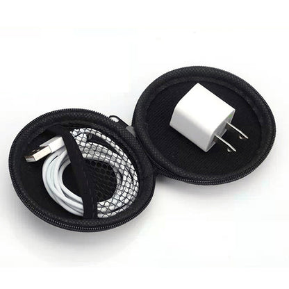 Round Earphone Storage Case with Zipper by HitMyNeed