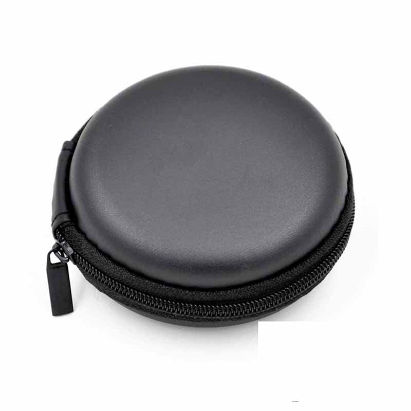 Round Earphone Storage Case with Zipper by HitMyNeed