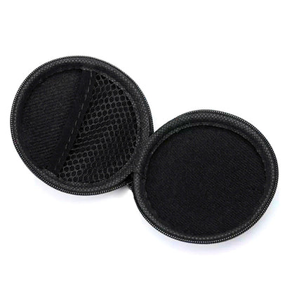 Round Earphone Storage Case with Zipper by HitMyNeed
