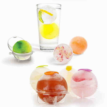 Round Ice Ball Maker Moulds Set of 4 by HitMyNeed