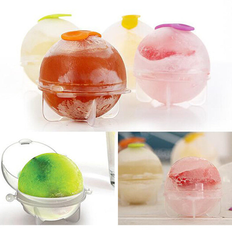 Round Ice Ball Maker Moulds Set of 4 by HitMyNeed