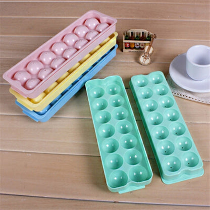 Round Ice Cube Maker Tray, 14 Sphere Mold by HitMyNeed