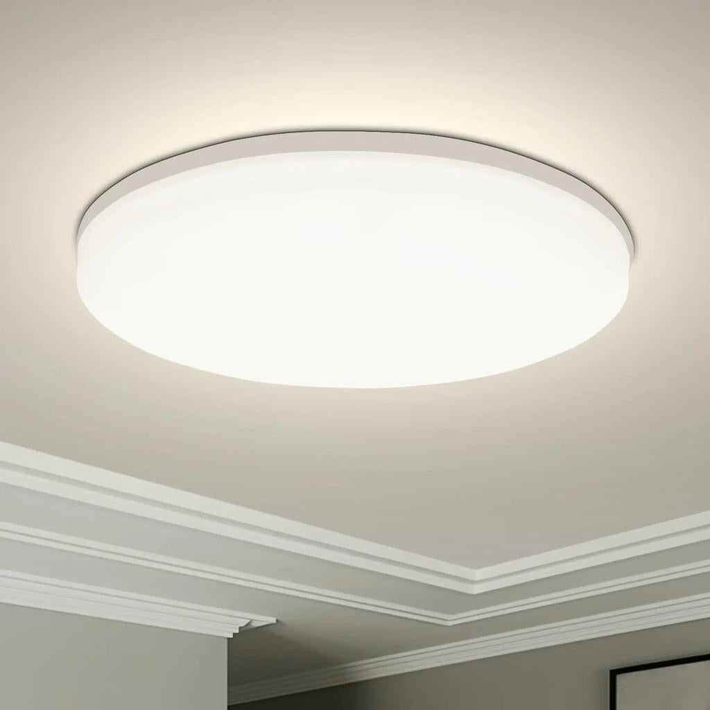 Round LED Ceiling Light for Modern Indoor Rooms neutral-light 15cm-18w by HitMyNeed