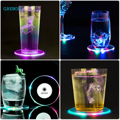 Round LED Light Up Drink Coaster by HitMyNeed