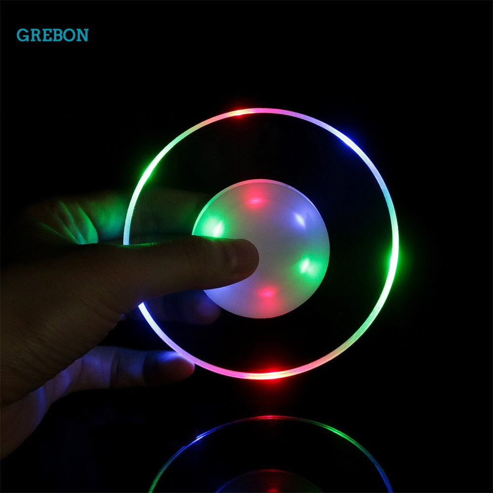 Round LED Light Up Drink Coaster by HitMyNeed