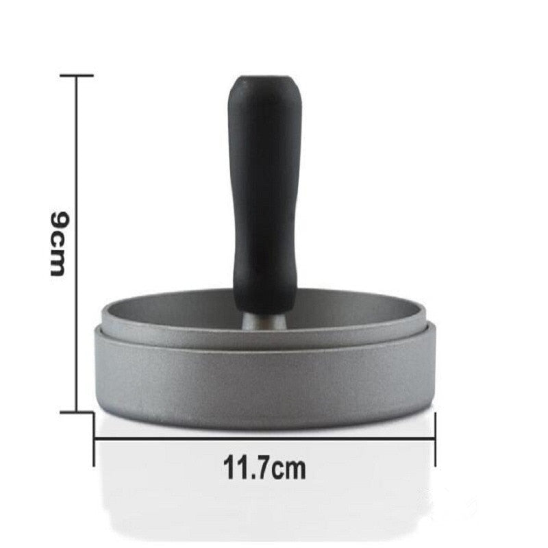 Round Metal Burger Patty Mold with Non-Stick Surface by HitMyNeed