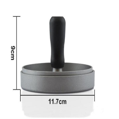 Round Metal Burger Patty Mold with Non-Stick Surface by HitMyNeed